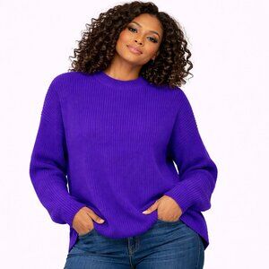 Wild Fable Women’s Purple Sweater | Trendy Knit Pullover Top | Size XXL